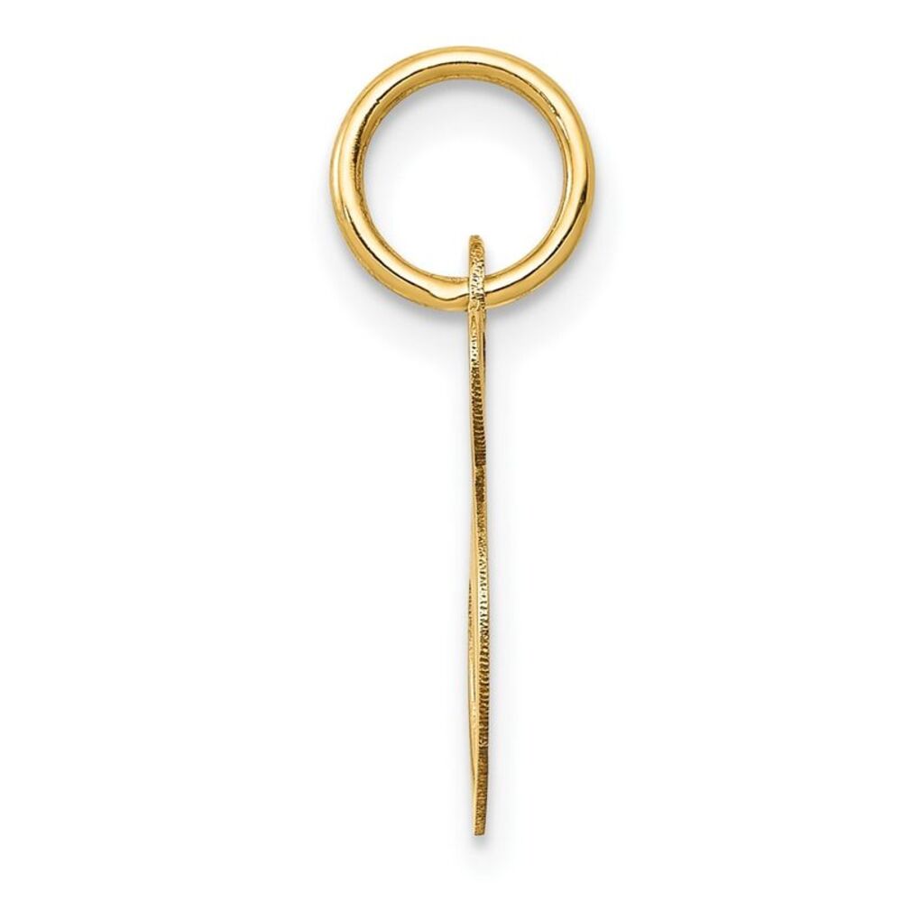 10k Yellow Gold Small Fancy Script Initial S Charm - image 2